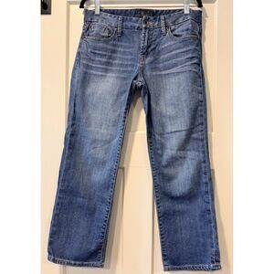Lucky Brand Blue Denim Stretch Jeans With Back Flap Pockets Ladies Sz 4
